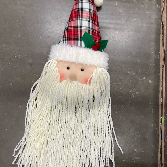 NWT HUGE 36" Plush Hanging Santa Head Decor - Picture 3 of 16